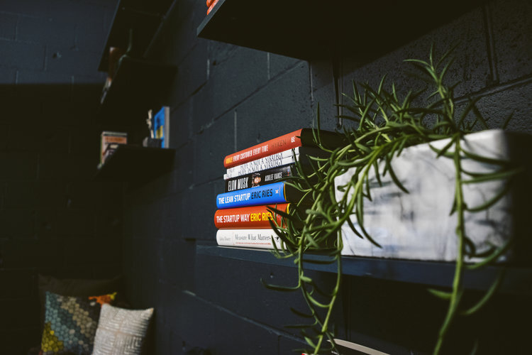 Monochrome reading area | All photos by: Calyssa Lorraine, Founder of Calyssa Lorraine Photography