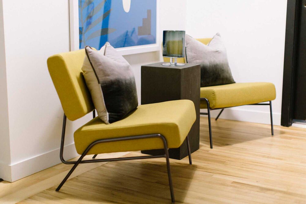Corner seating area for 2