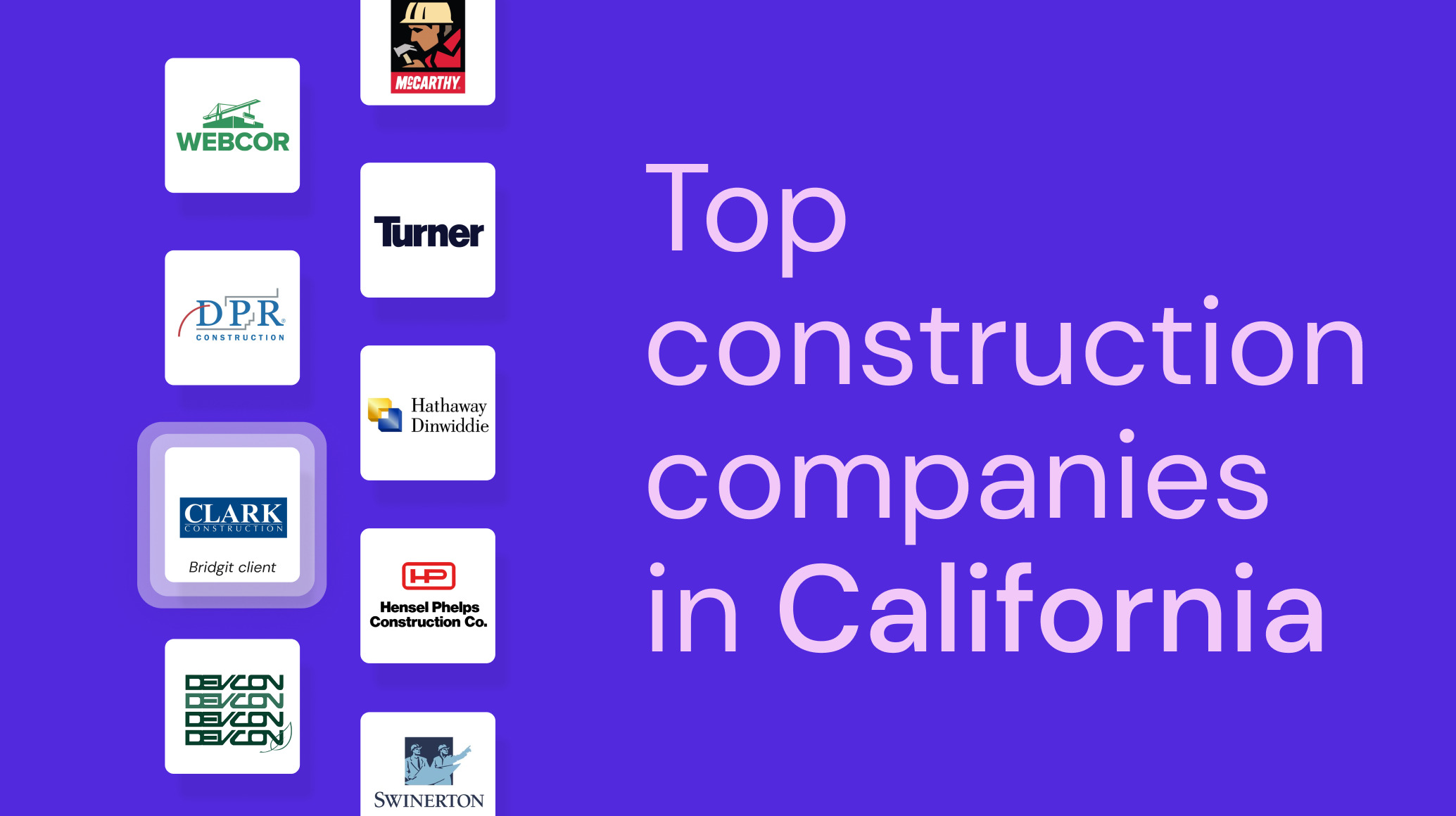 logos of top California contractors