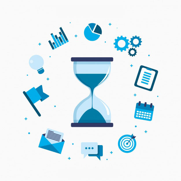 Hourglass that tracks productivity