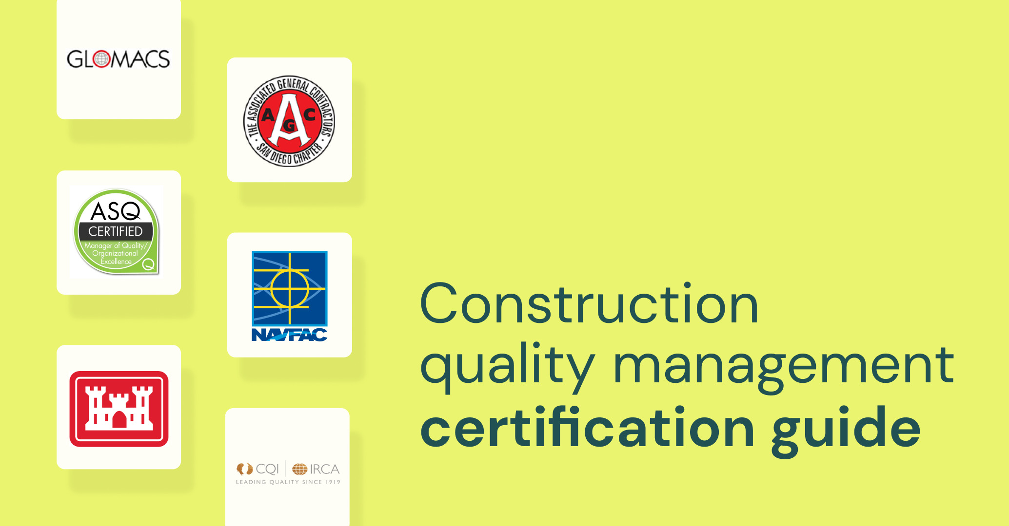 Construction quality company logos