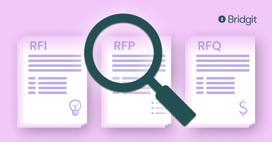 RFI vs RFP vs RFQ: what's the difference?