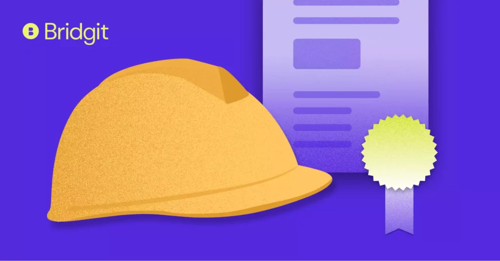 Construction hat and certification document
