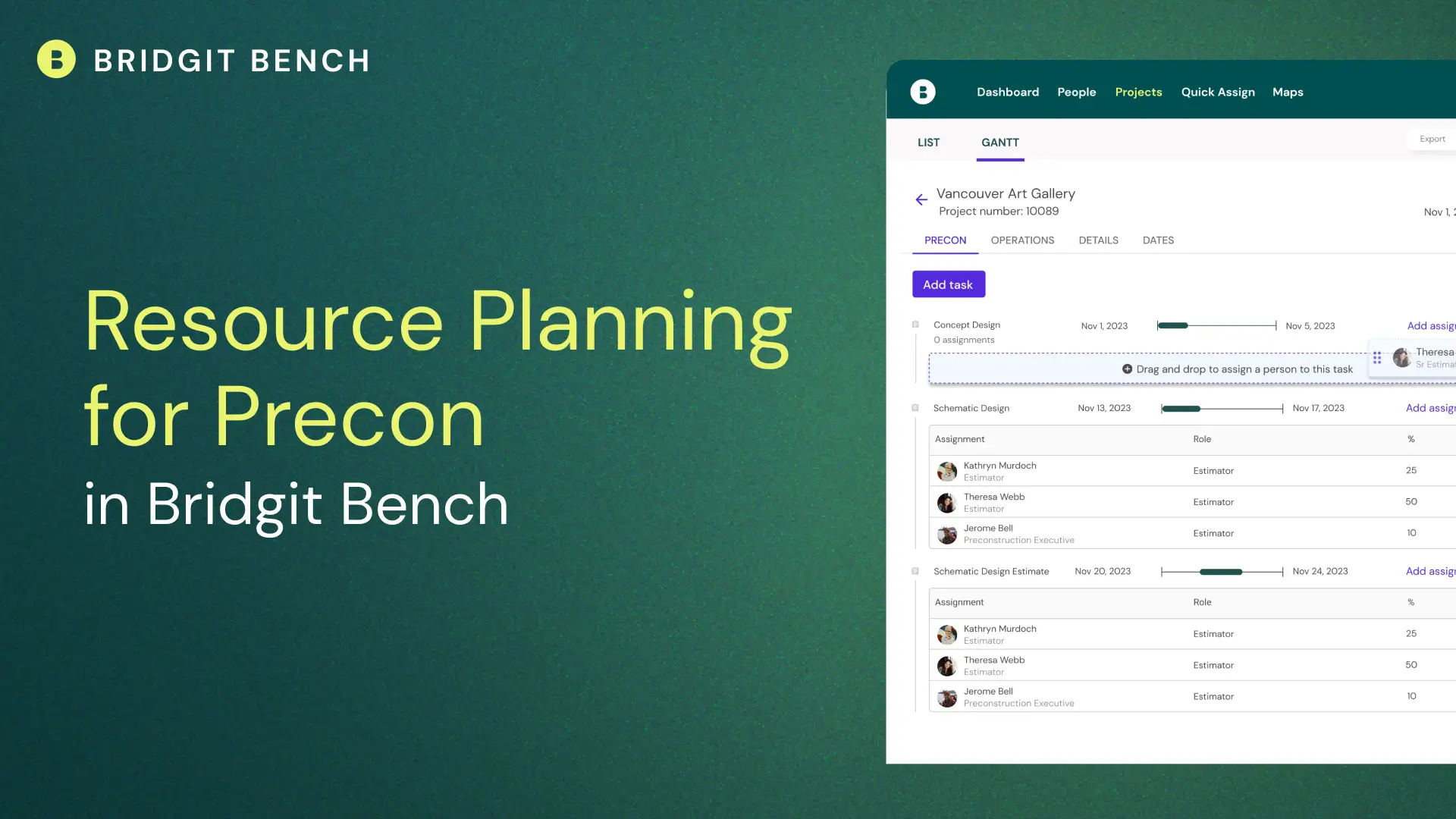 resource planning for precon video overview