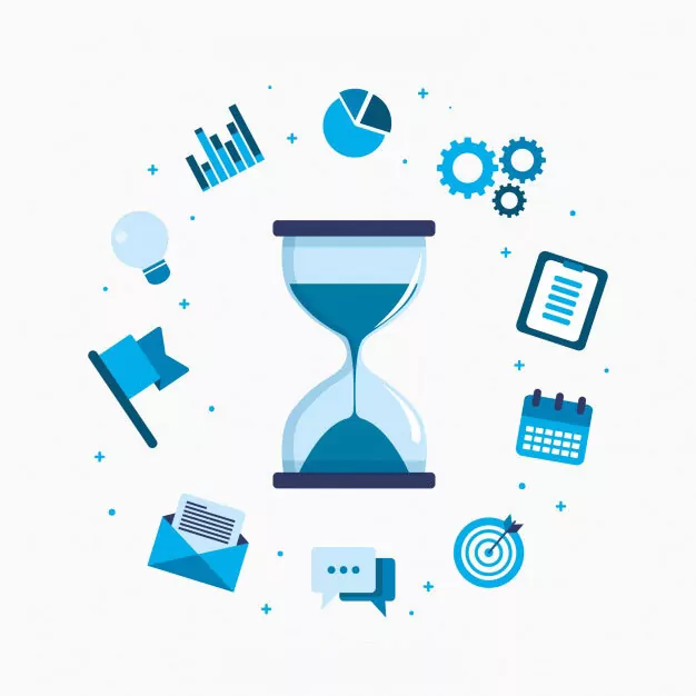 Hourglass that tracks productivity