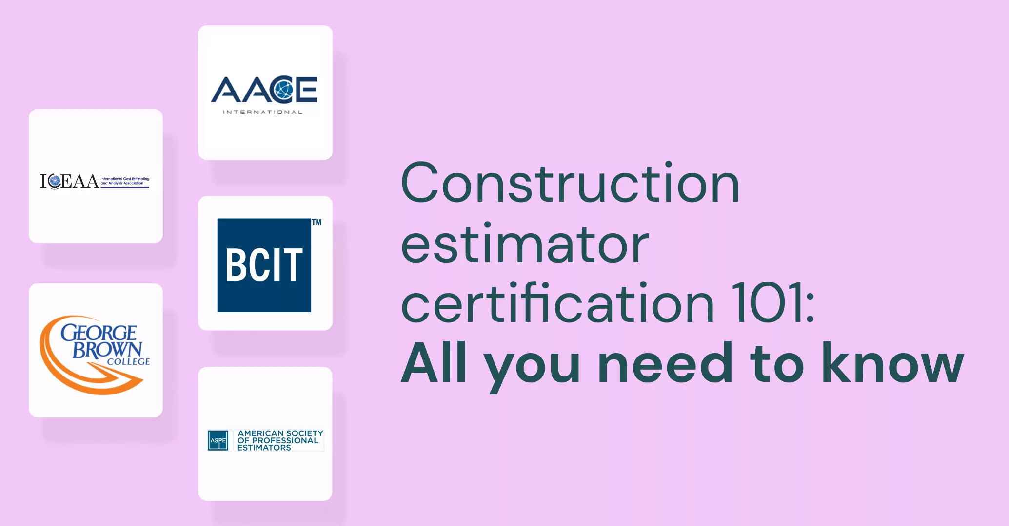 Construction Estimator logos